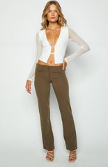 Onnika White Long Sleeve Top