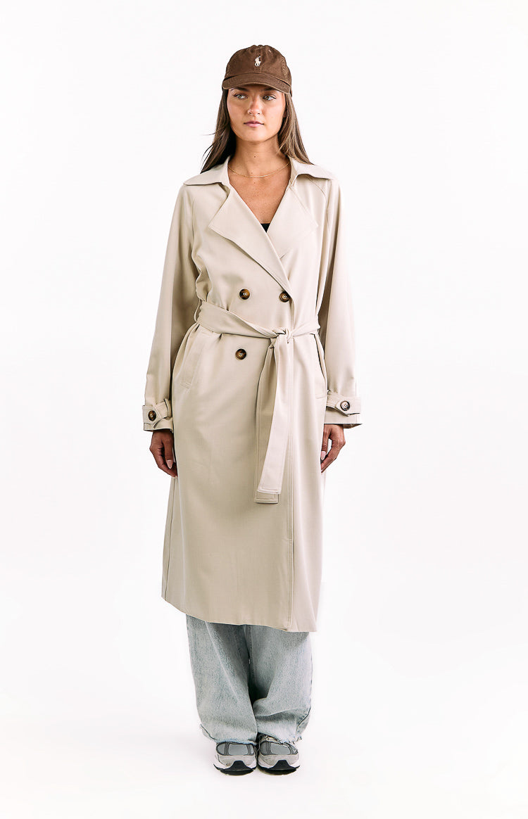 Orla Cream Belted Trench Coat