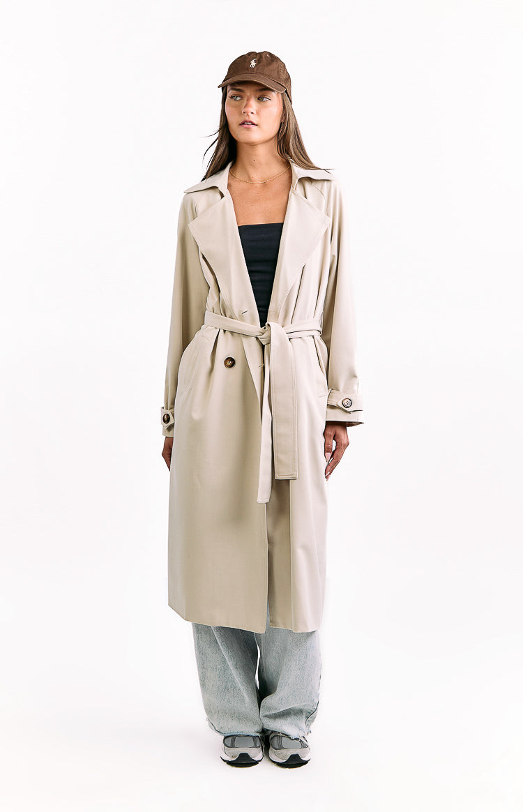 Orla Cream Belted Trench Coat