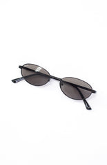 Otra Eyewear Rosie Black Oval Sunglasses