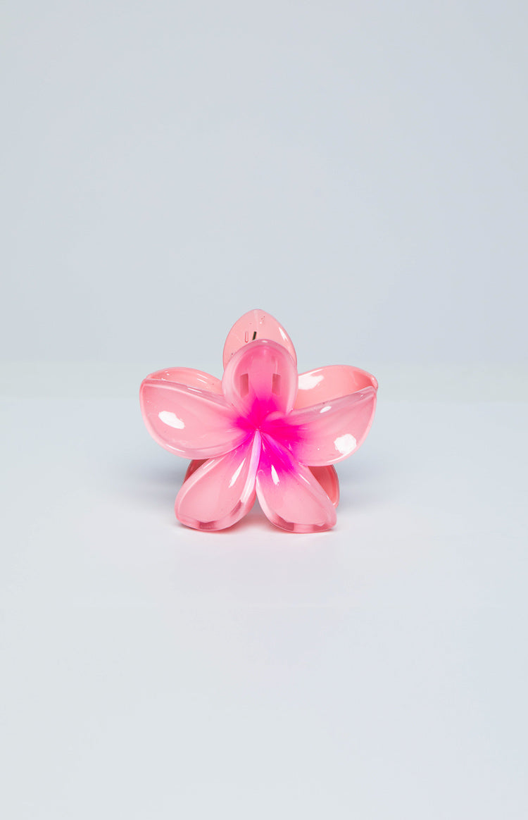 Frangipani Pink Flower Clip