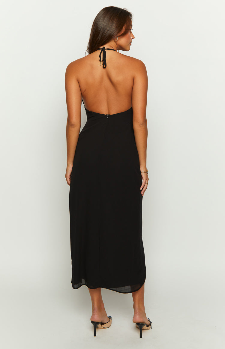 Portia Black Maxi Dress