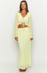 Rarmi Yellow Maxi Skirt