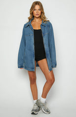Sally Blue Oversized Denim Jacket