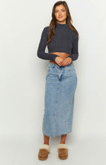 Saoirse Navy Knit Jumper