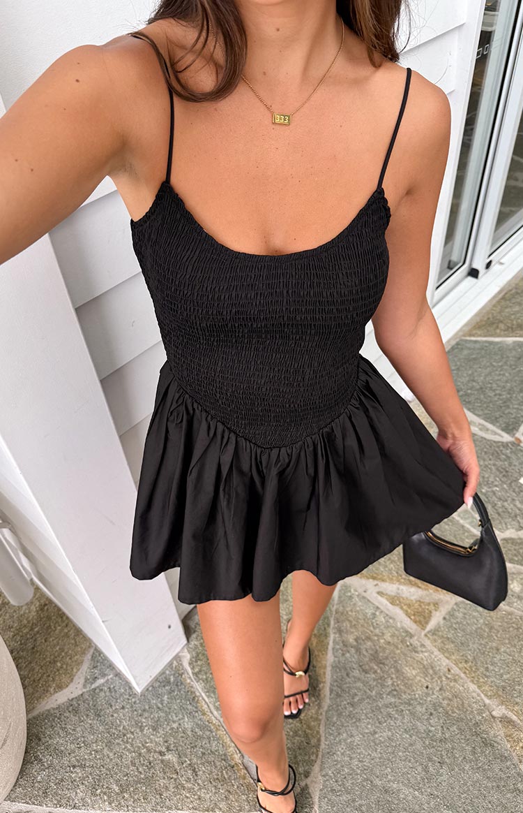 Sharmane Black Mini Dress