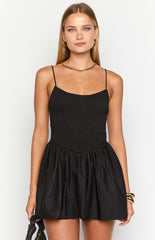 Sharmane Black Mini Dress