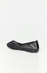 Therapy Arlo Black Crinkle Patent PU Ballet Flats