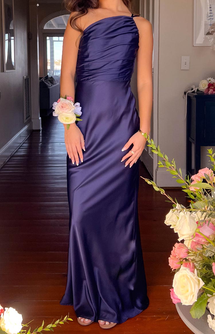 Tina Navy Formal Maxi Dress
