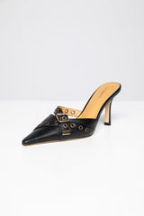 Tony Bianco The Savoir Black Nappa Heels