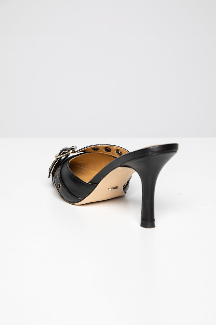 Tony Bianco The Savoir Black Nappa Heels