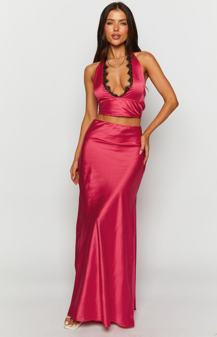 Tori Pink Halter Top