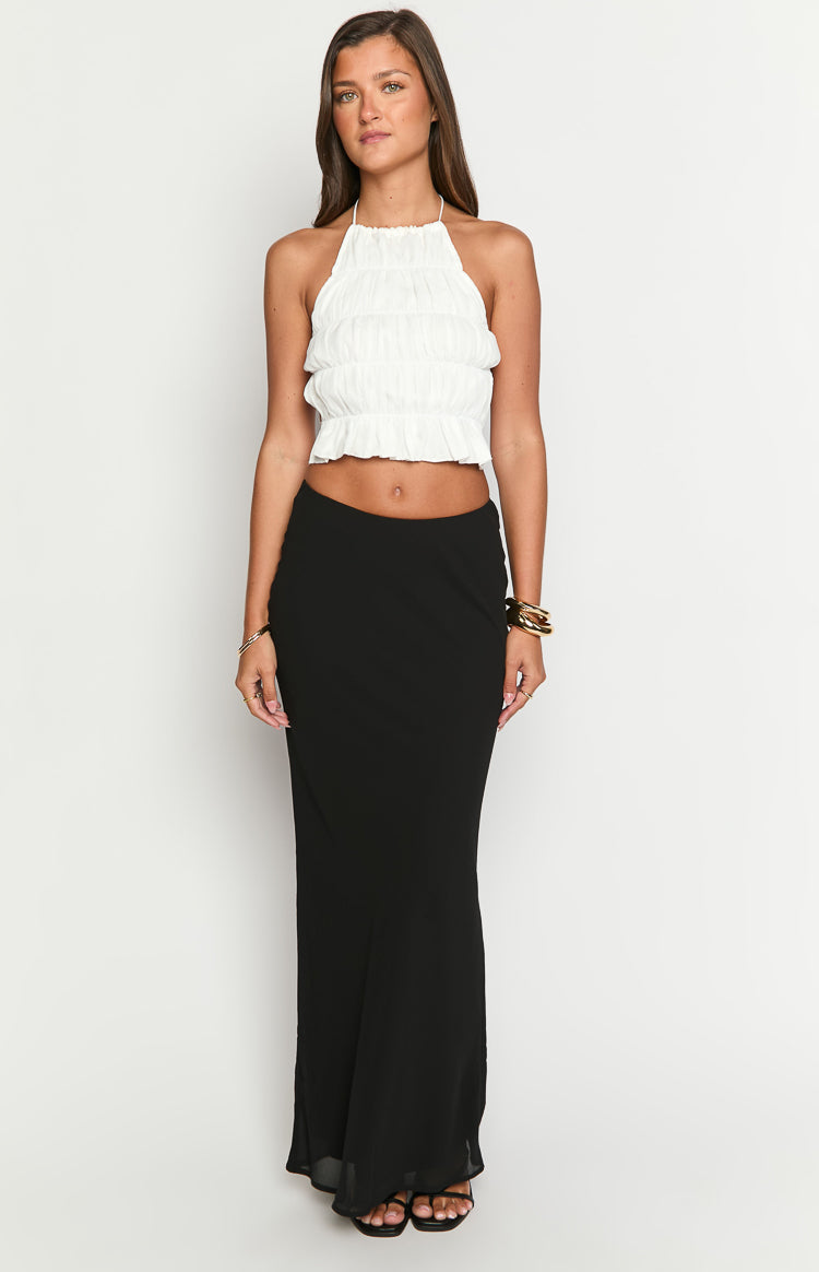 Uma White Crop Top