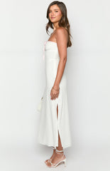 Vanity White Strapless Maxi Dress