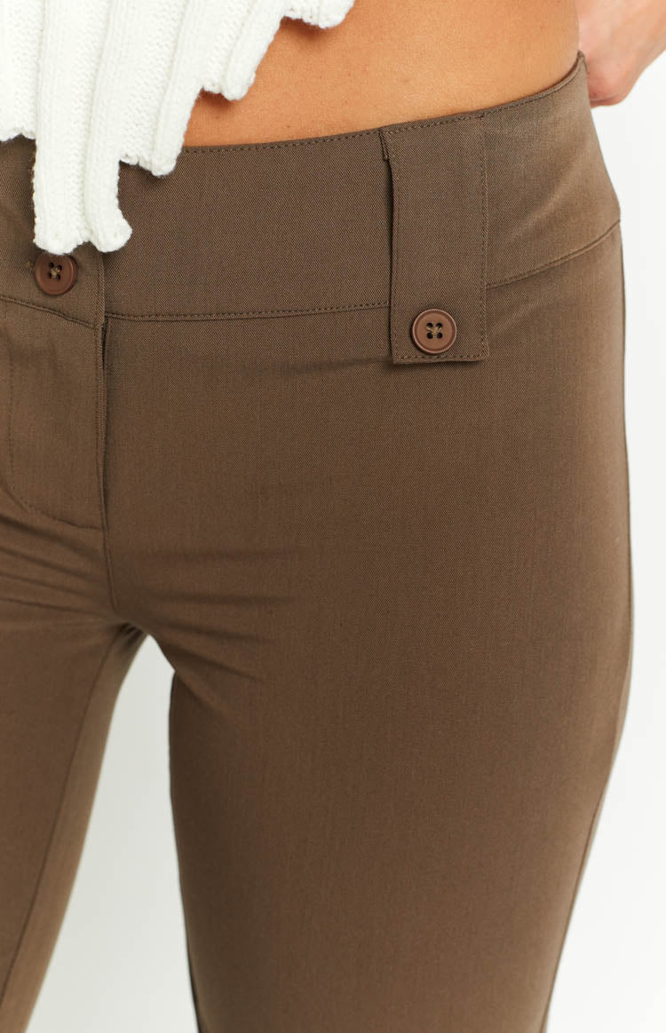 Vice Taupe Low Waist Pant