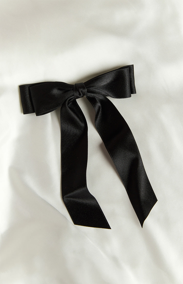 Whimsy Willow Black Bow Hair Clip