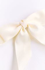 Whimsy Willow Cream Bow Hair Clip