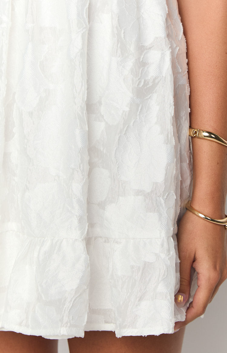 Wiley White Strapless Mini Dress