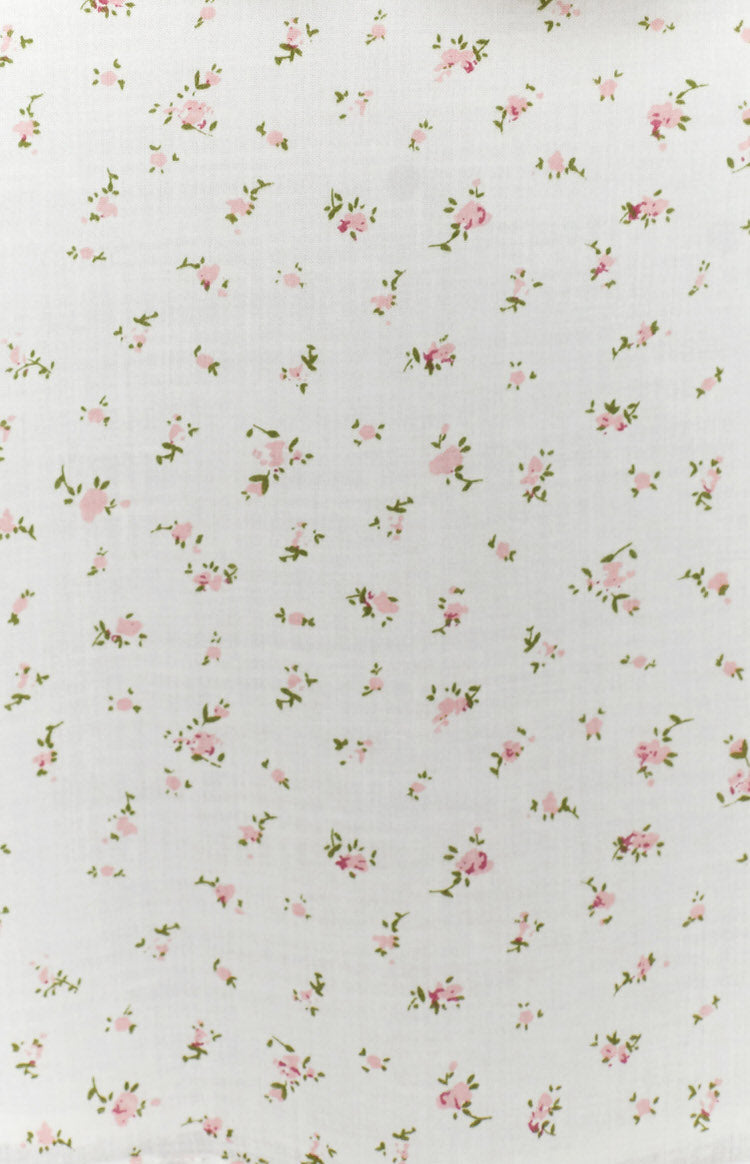 Abigail Mini Dress White Floral