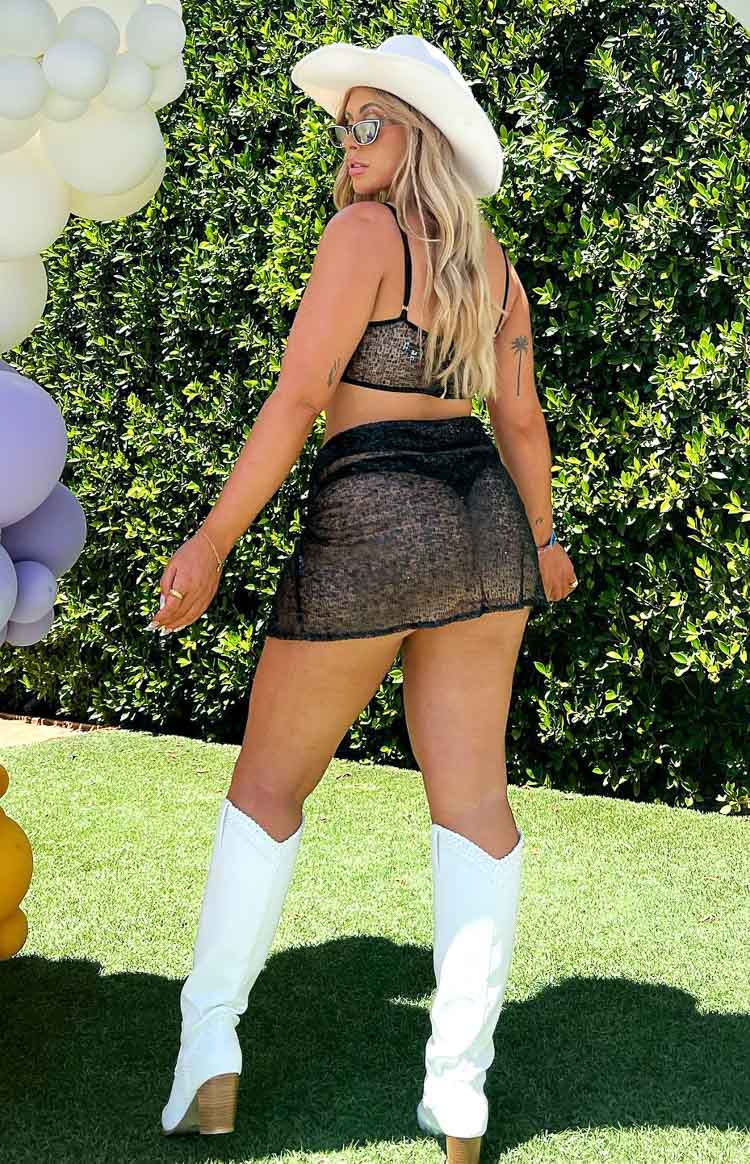 Starman Black Sparkle Bralette