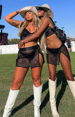 Starman Black Sparkle Bralette