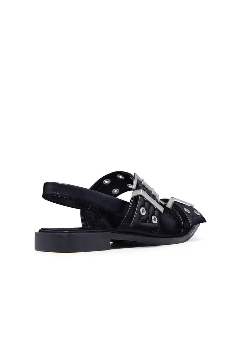 Therapy Matilda Black Patent Pointed Flats